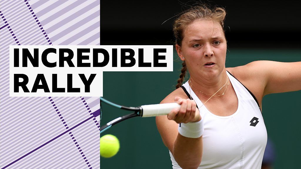 Wimbledon 2022: Watch incredible rally between Jule Niemeier and Heather Watson on Centre Court.