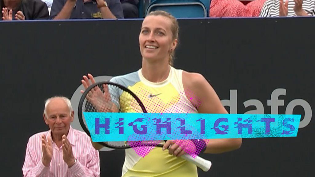 Petra Kvitova overpowers Britain's Heather Dart at Eastbourne