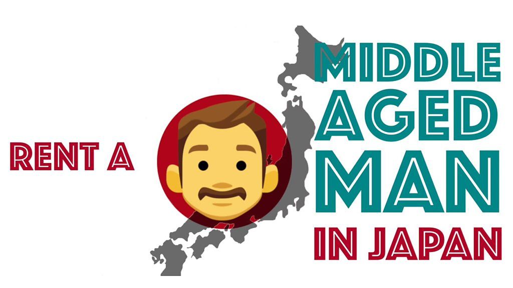 Rent a middle-aged man in Japan graphic