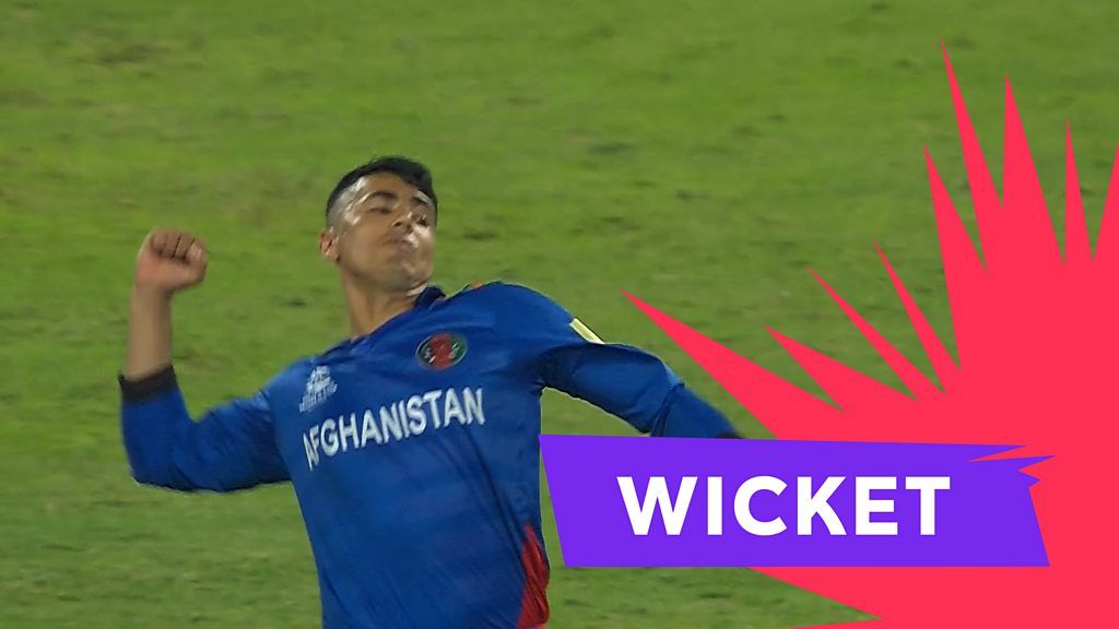 T20 World Cup - Afghanistan v Scotland: Mujeeb Ur Rahman claims three Scotland wickets in five deliveries