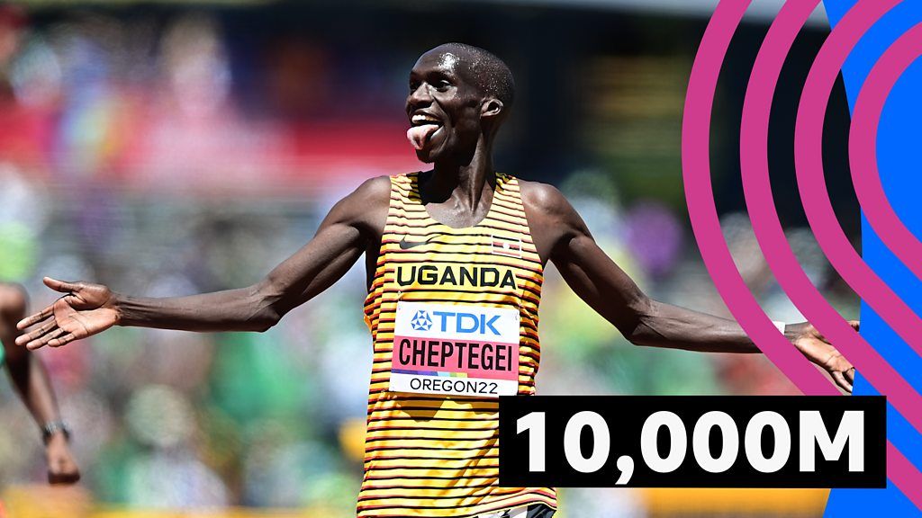 World Athletics Championships: Ethiophian Joshua Cheptegei defends men's 10,000m title