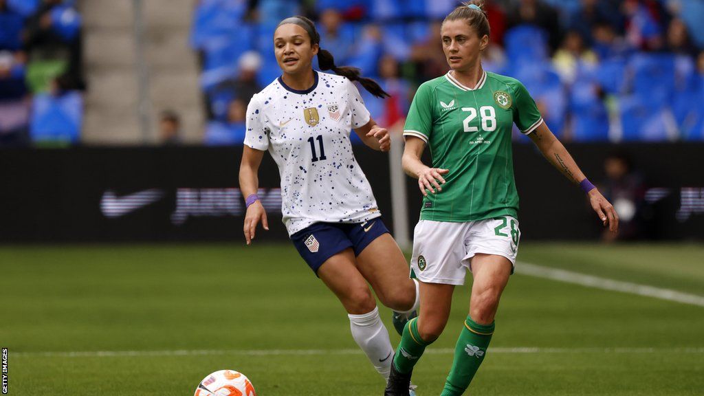 Sinead Farrelly made her Republic of Ireland debut against her native USA in April