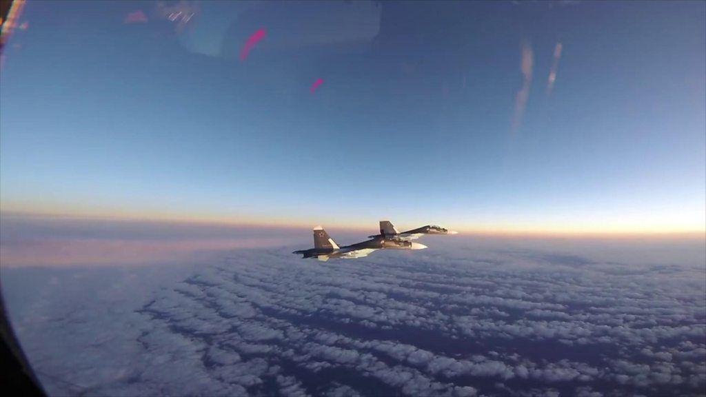 US jets intercepting Russian planes