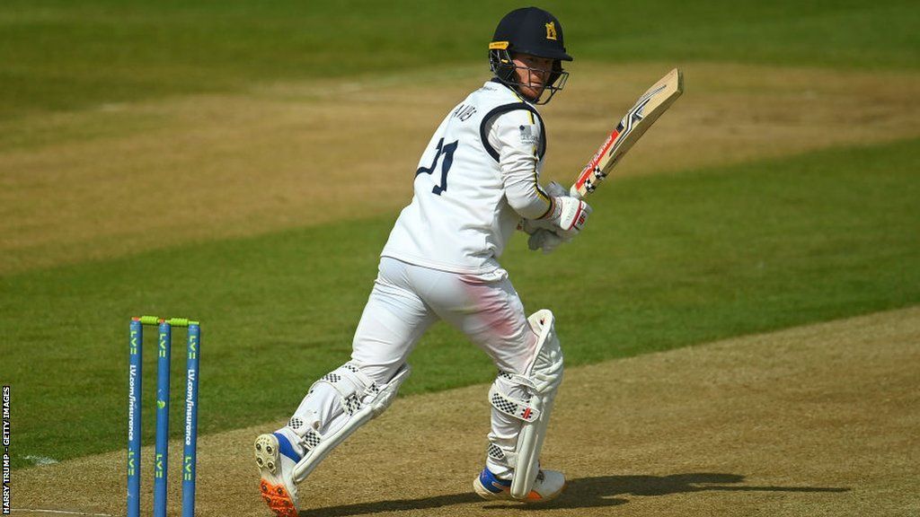 Alex Davies made the seventh first-class century of his career - but only his second since moving from Lancashire to Warwickshire