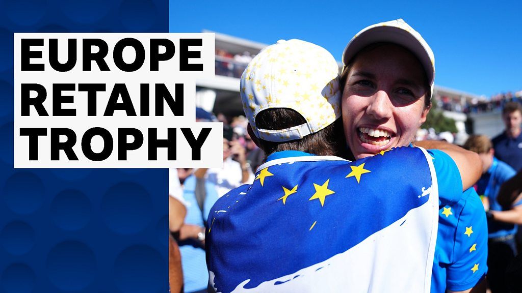 Ciganda sinks putt to ensure Europe retain Solheim Cup