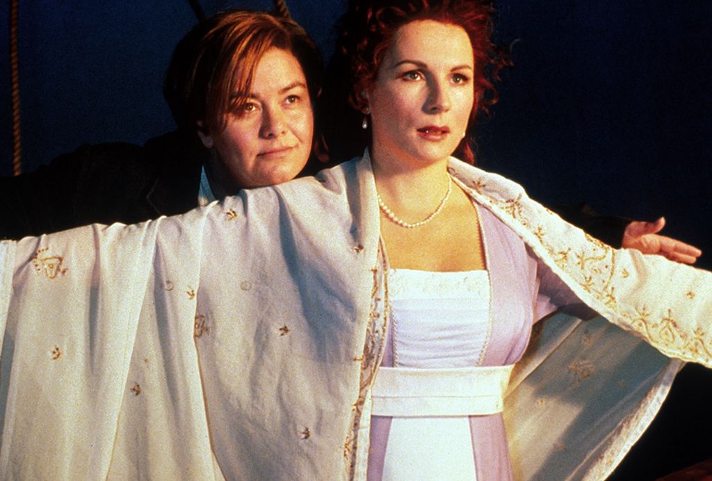 French and Saunders in a parody of the film Titanic