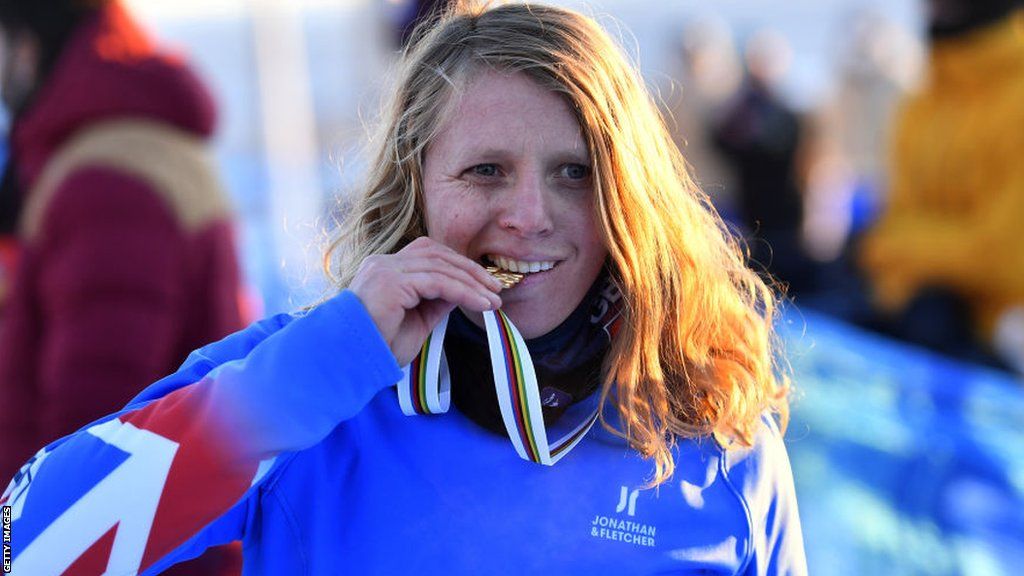 Charlotte Bankes with her 2021 world medal