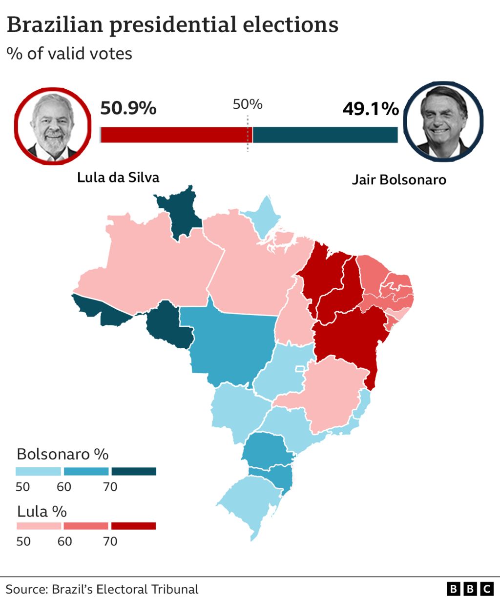 Brazil elections map