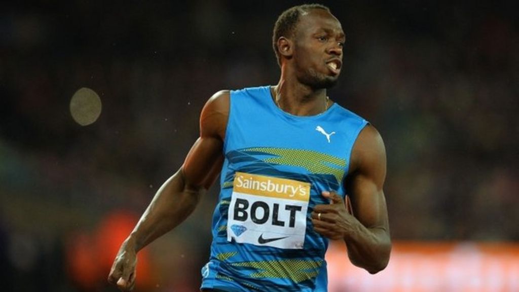 Anniversary Games: Usain Bolt storms to 100m win in 9.87 seconds - BBC ...