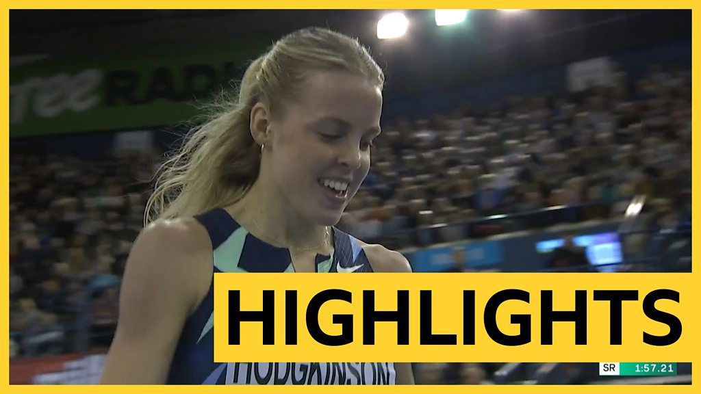 Birmingham Indoor Grand Prix: England's Keely Hodgkinson sets new British record in Women's 800m win