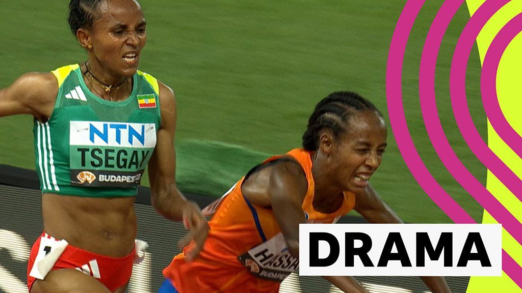 World Athletics Championships 2023: Sifan Hassan trips yards from finish of 10,000m