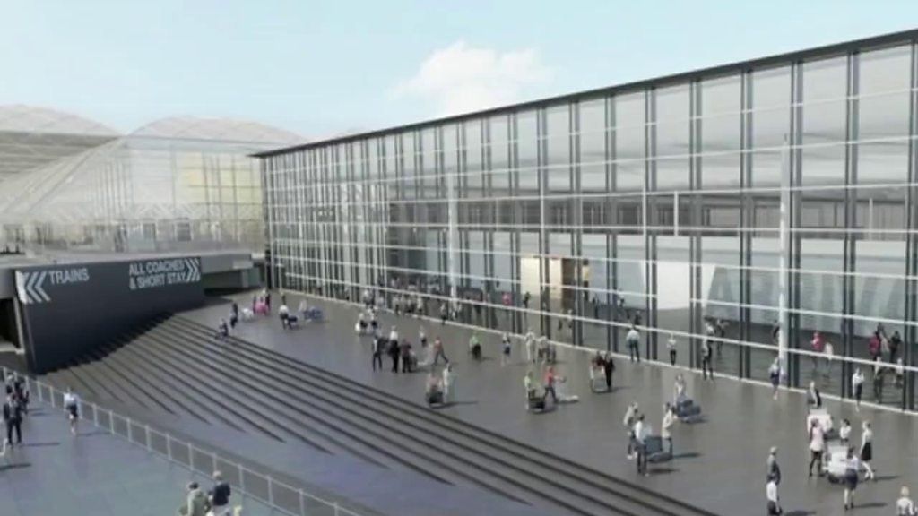 Impression on new Stansted Airport terminal