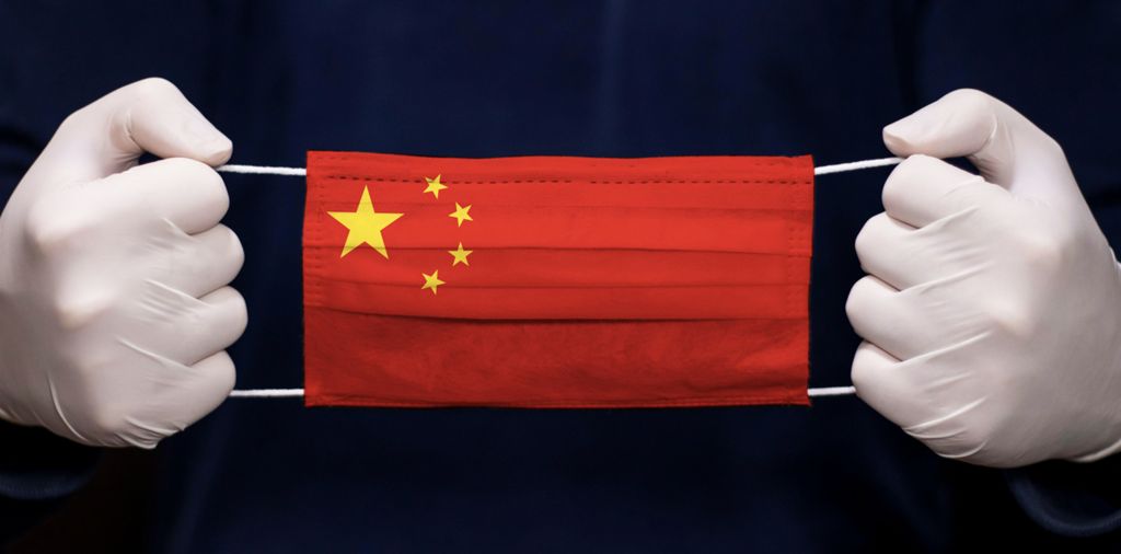 Chinese flag face mask