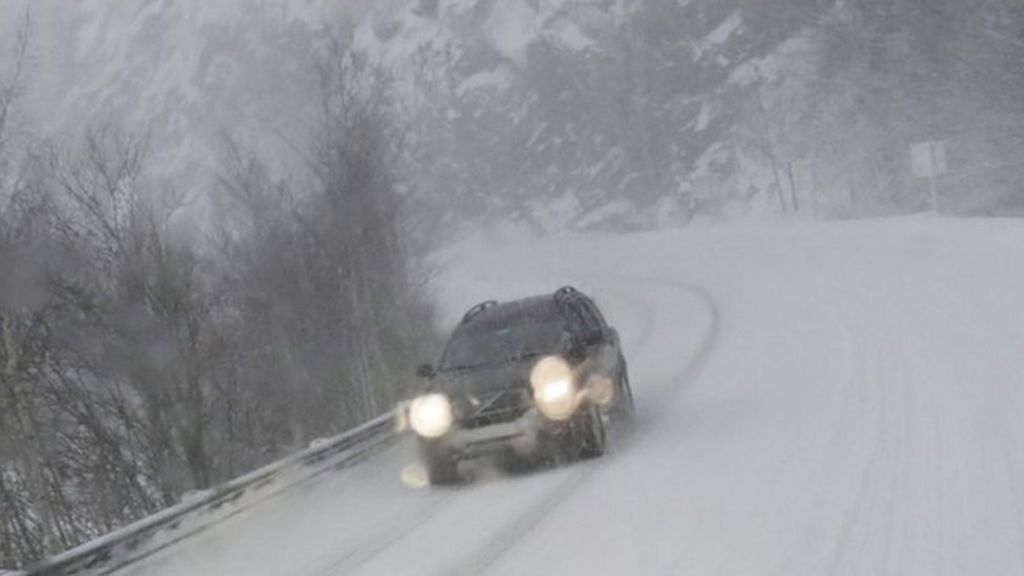 Norwegian in underwear clings to car roof to stop thief - BBC News