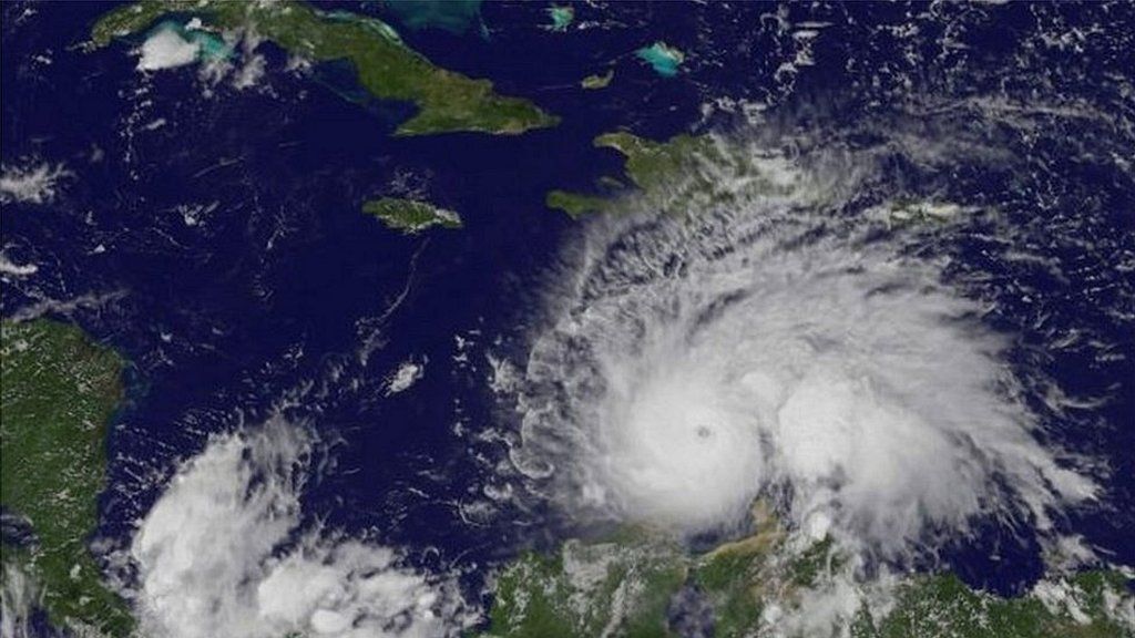 Hurricane Matthew in the Caribbean Sea (30 September 2016)