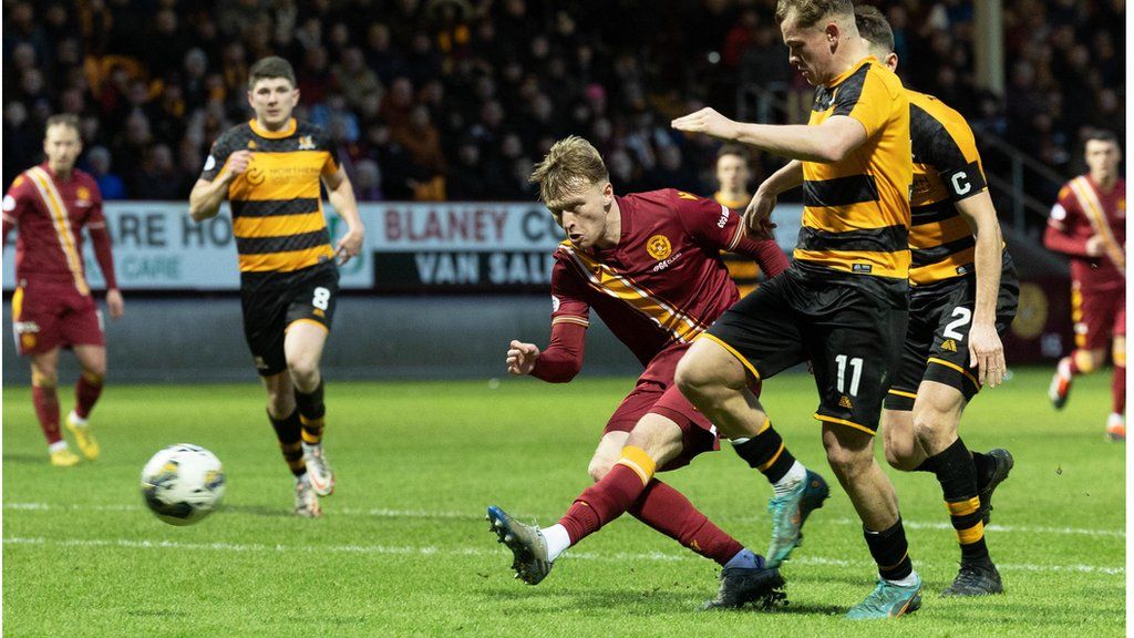 Georgie Gent fired in a crucial goal to put Motherwell back ahead and ease fears of an upset