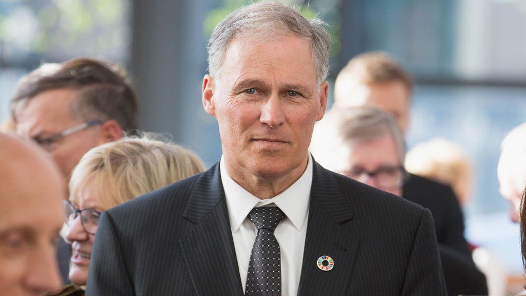 Washington State Governor Jay Inslee attends a Reception Gala at the Nordic Museum during the Denmark launch of a nationwide cultural campaign on May 4, 2018