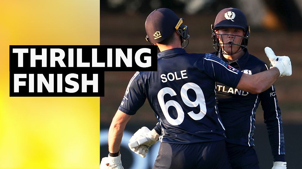 World Cup Qualifier Scotland edge Ireland with four off last ball