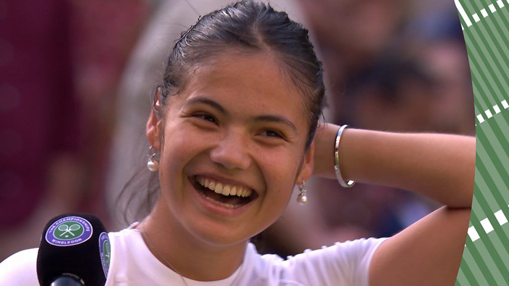 Emma Raducanu "so happy" to beat Alison van Uytvanck in Wimbledon first round