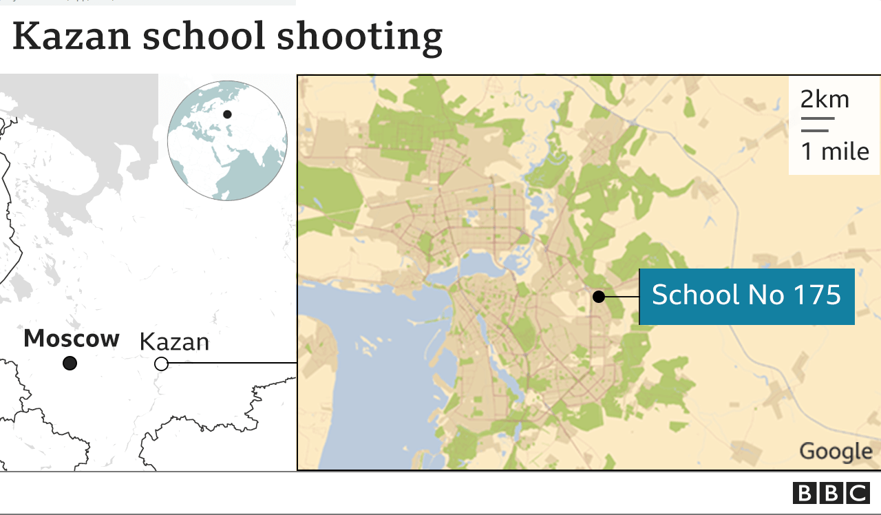 Russian media: 11 killed in a school shooting in Kazan Russian media: 11 killed in a school shooting in Kazan