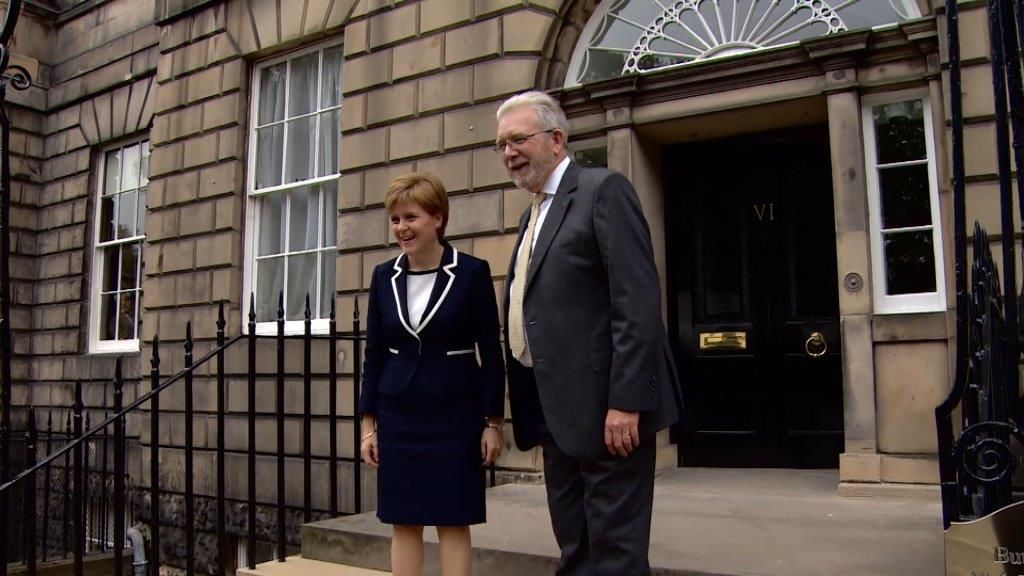 Mike Russell and Nicola Sturgeon