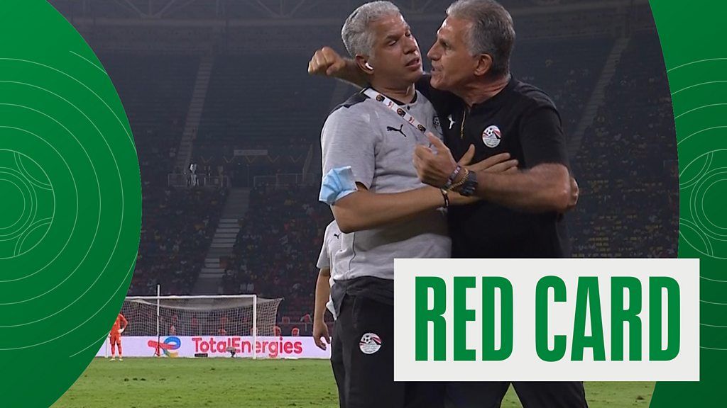 Afcon 2021: Egypt manager Carlos Queiroz sent-off in semi-final against Cameroon