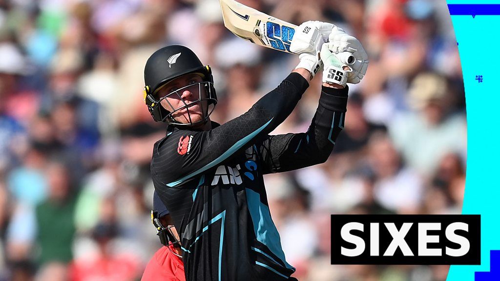 England v New Zealand T20: Finn Allen hits Adil Rashid for three sixes in a row