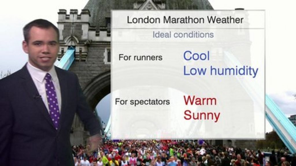 London Marathon weather forecast BBC Weather
