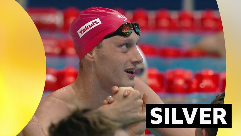 Luke Greenbank takes silver in 200m backstroke at World Aquatics Championships
