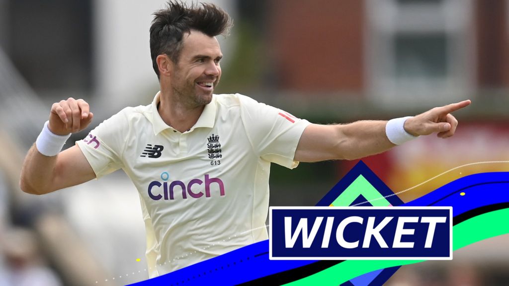 England v India: James Anderson has KL Rahul caught behind for a duck