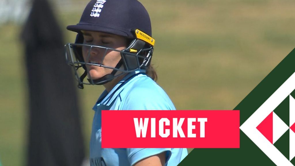 Women's World Cup: Watch bizarre Nat Sciver dismissal for England against South Africa
