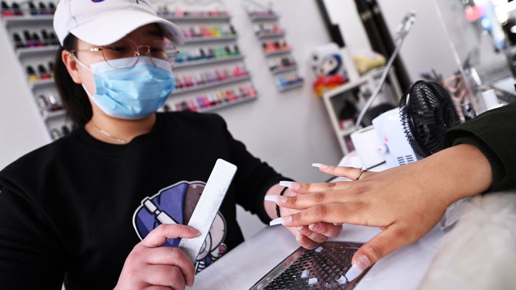 Nail bars have now reopened in England