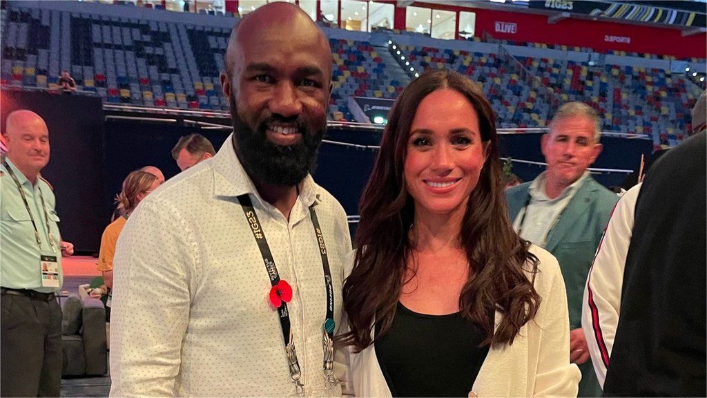 Derrick Cobbinah and Meghan Markle