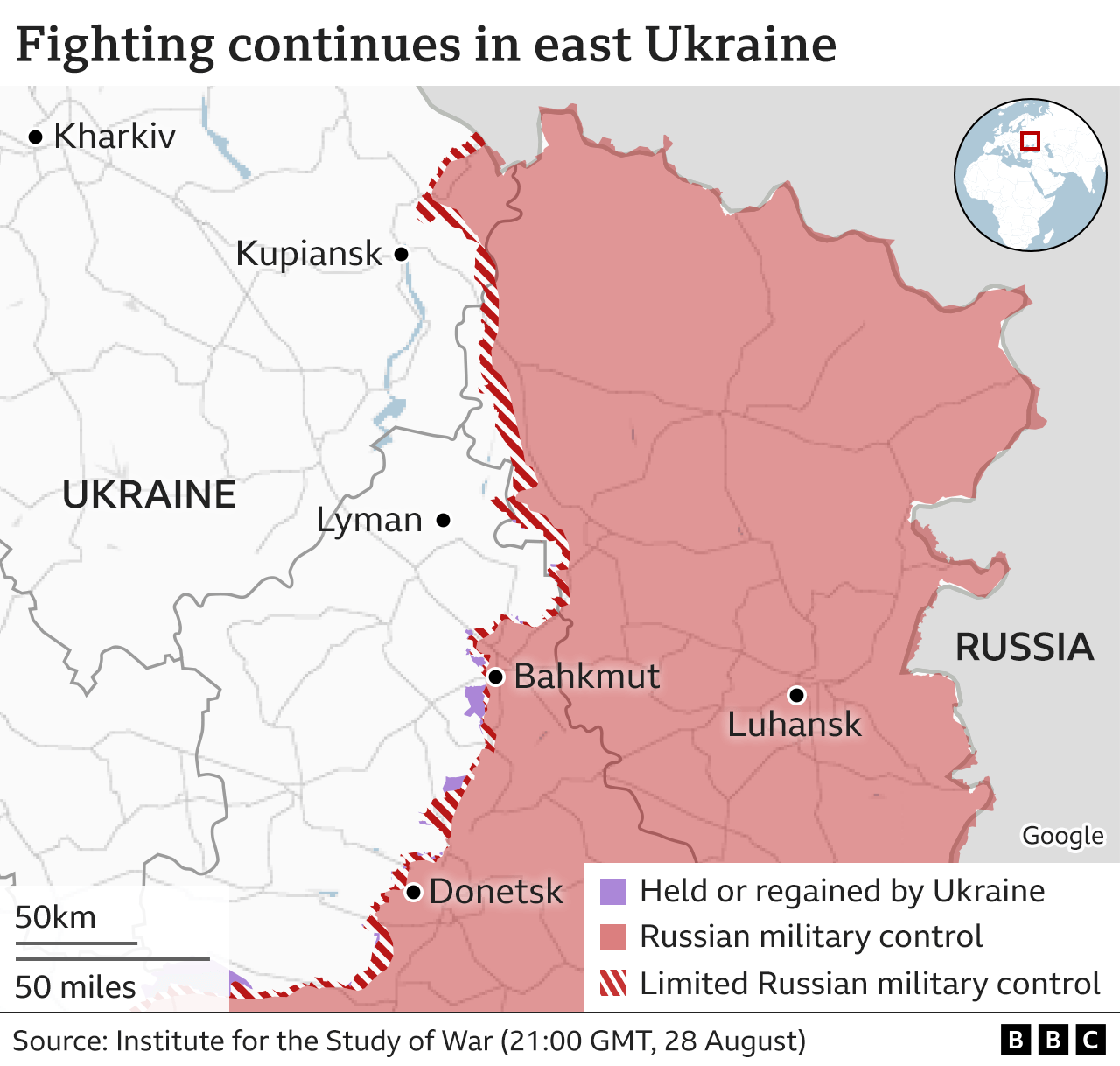 Russia’s kamikaze drones raining down on Ukraine's east - BBC News