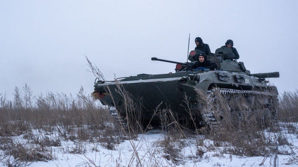 Ukrainian forces in eastern Ukraine, January 2022