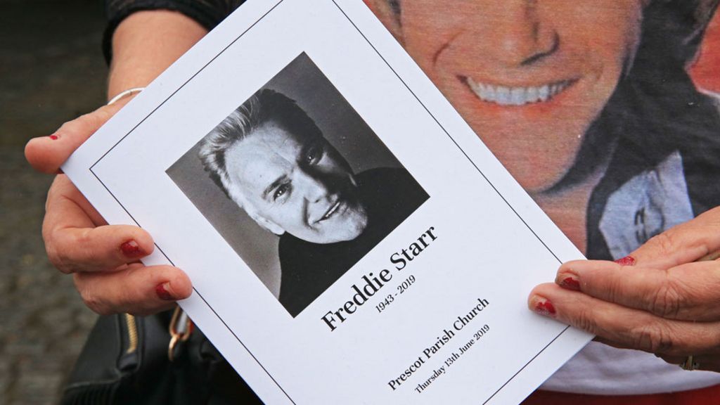 Freddie Starr Funeral Red Roses And Elvis Tributes As Fans Say