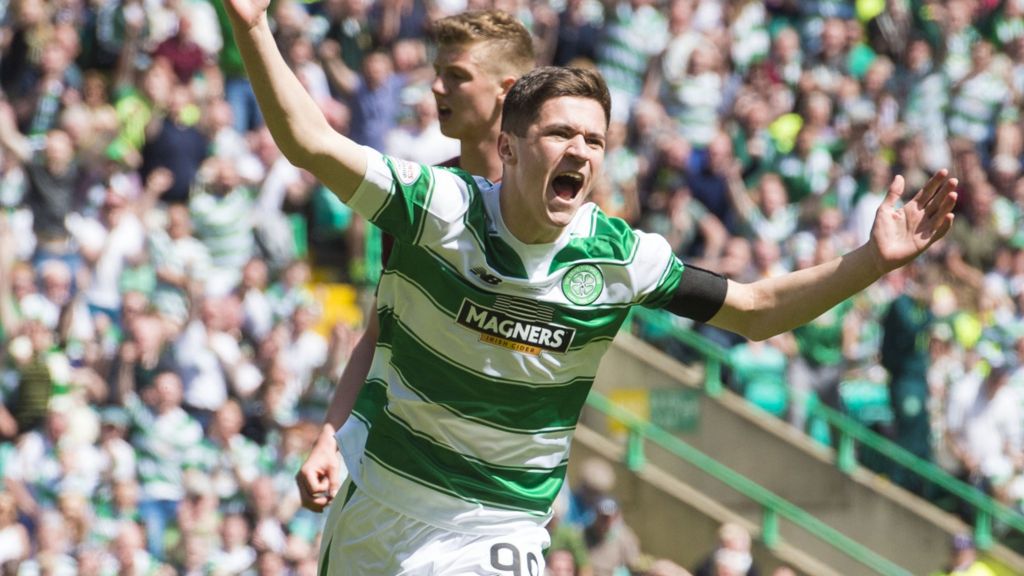 Jack Aitchison becomes Celtic history maker against Motherwell - BBC Sport