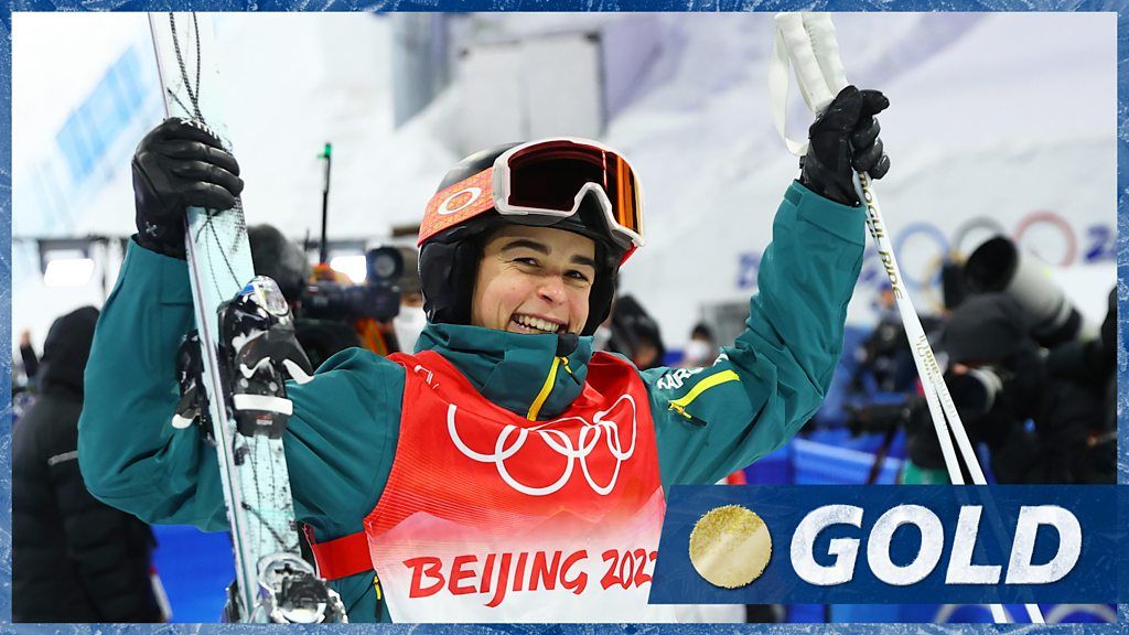 Winter Olympics: Anthony wins moguls gold with GB's Gerken Schofield in eighth