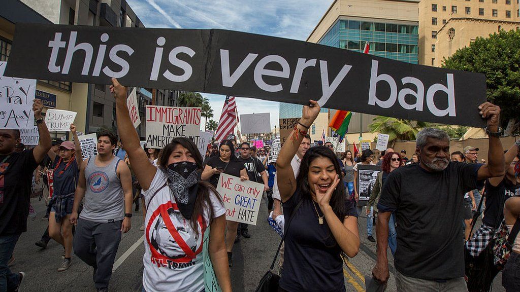 protest in LA