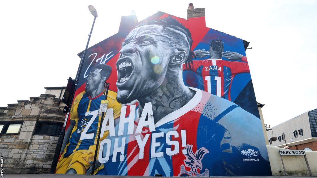 A mural of Wilfried Zaha