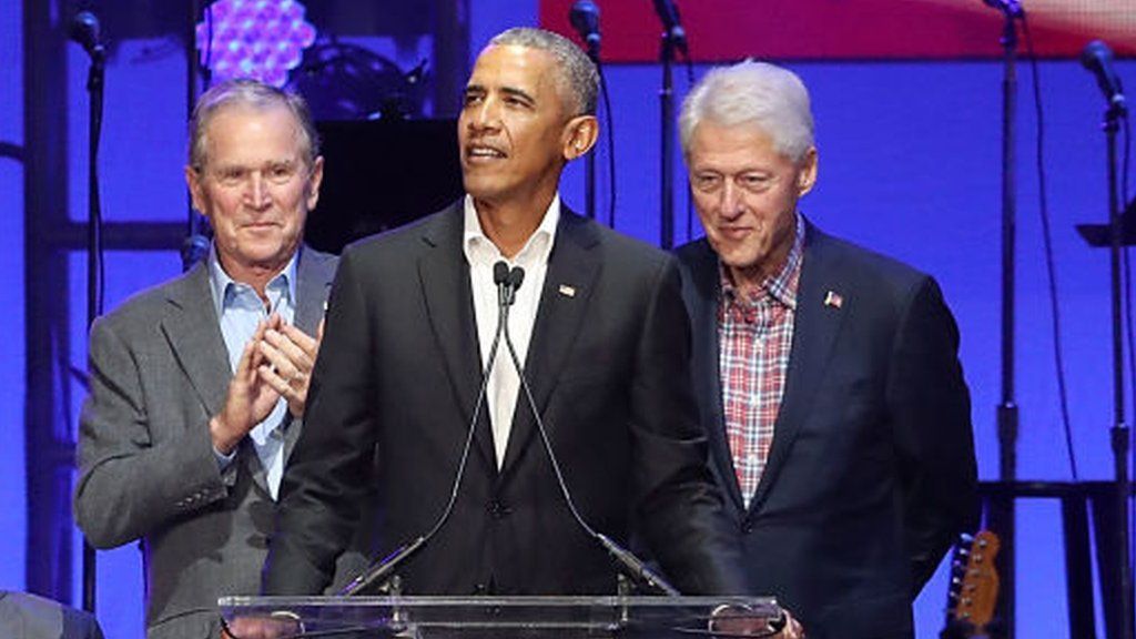 Obama, Clinton, and Bush
