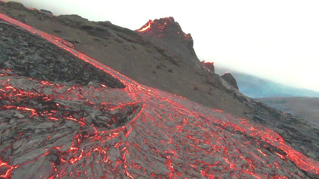 drone volcano