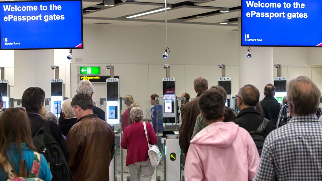 ePassport gates at Gatwick Airport