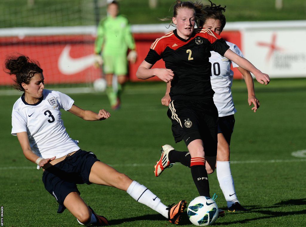 Rosella Ayane playing for England Under-19s in 2013