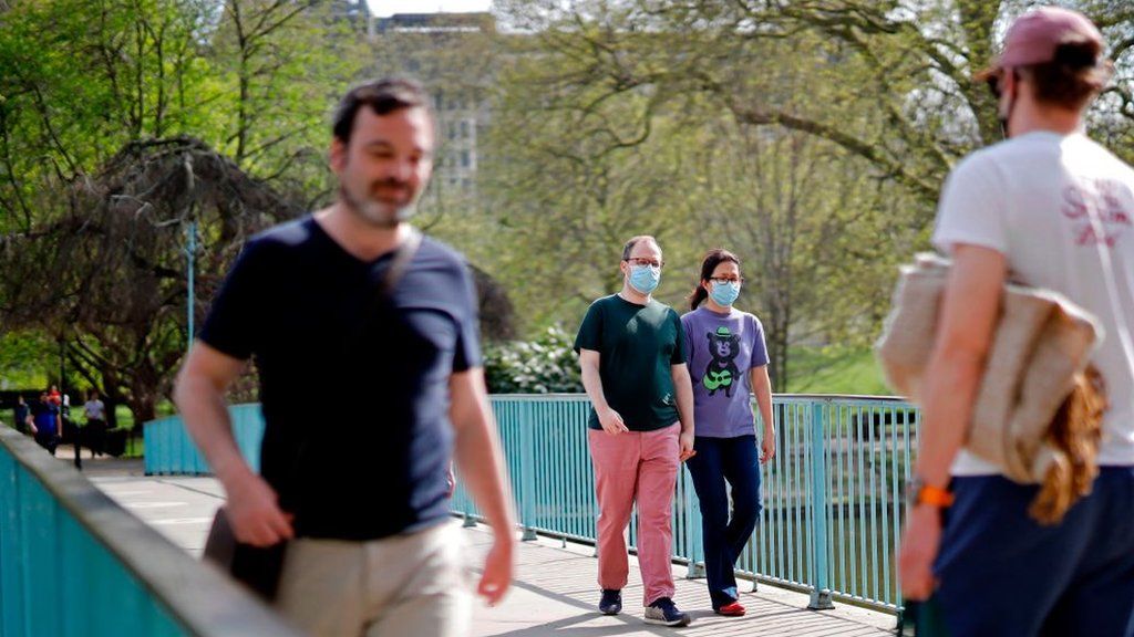 People in St James Park