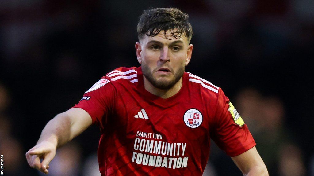 Laurence Maguire is on loan at Crawley from Chesterfield