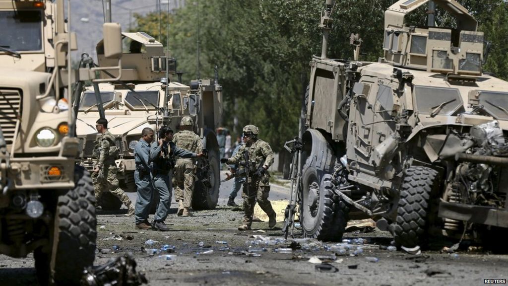 Afghan Conflict: Kabul Civilians Hurt In Attack On Nato Convoy - BBC News