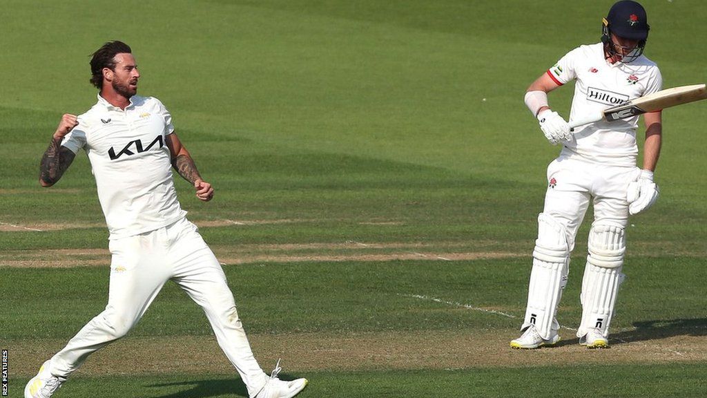Lancashire old boy Jordan Clark (left) had never previously taken more than one wicket in an innings against his old county