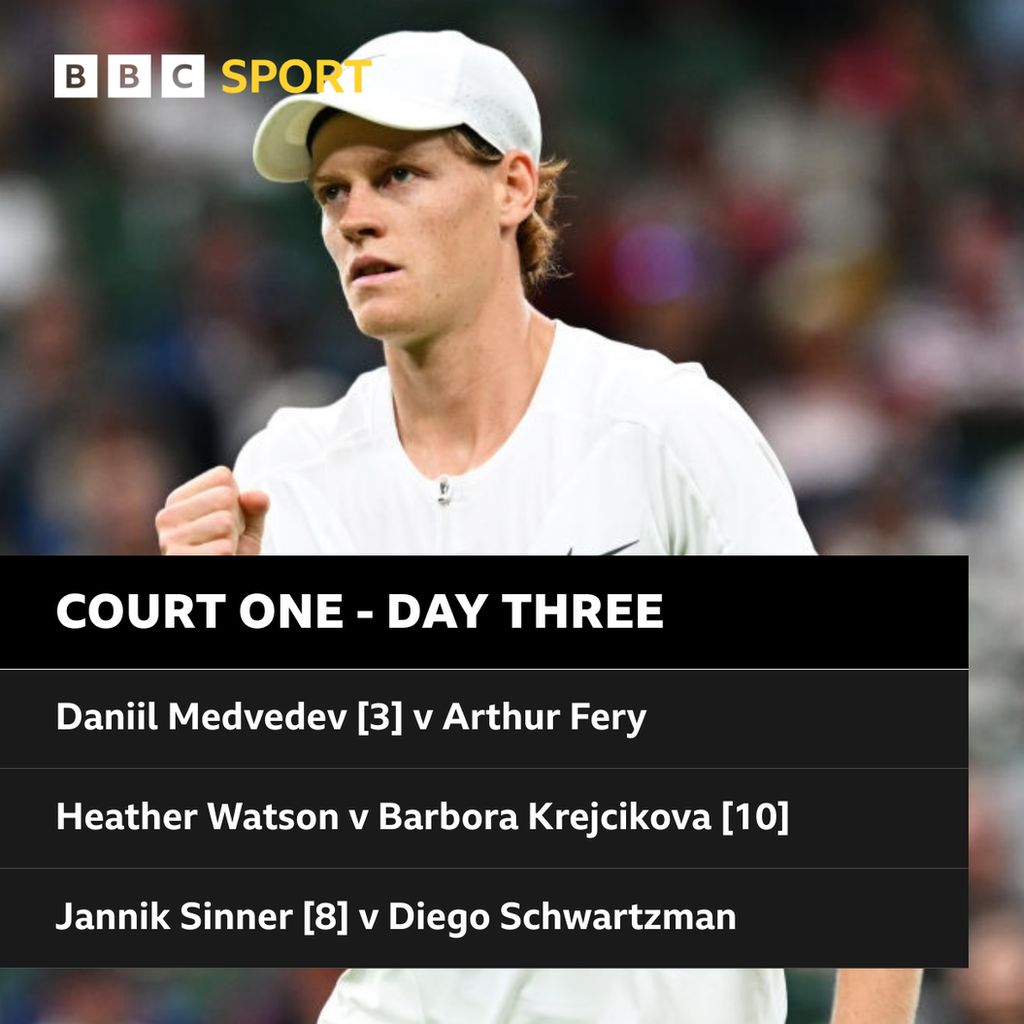 BBC Sport - Wimbledon, 2023: Today at Wimbledon, Day 3