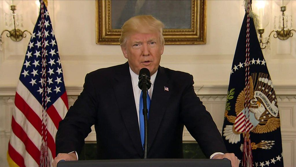 President Trump at podium